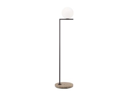 An Image of Flos IC Outdoor F1 Floor Lamp Brushed Brass