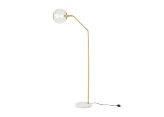 An Image of Heal's Joule Floor Lamp Clear and Antique Brass