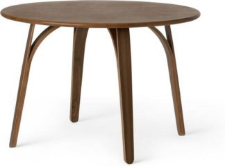 An Image of Safia 4 Seat Round Dining Table, Walnut