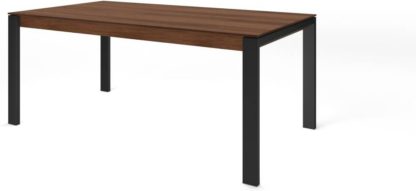 An Image of Custom MADE Corinna 8 Seat Dining Table, Walnut and Black