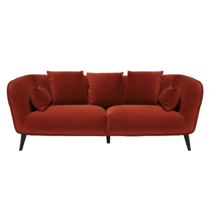 An Image of Purcell 3 Seater Sofa, Burnt Orange