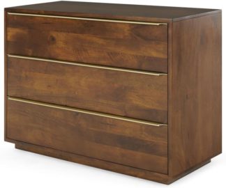 An Image of Anderson Chest Of Drawers, Mango Wood & Brass