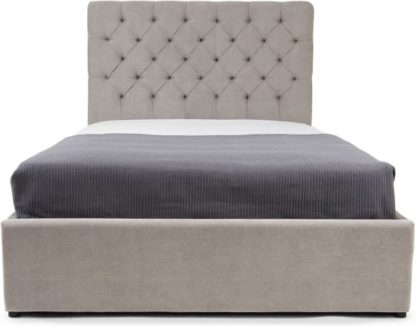 An Image of Skye Double Ottoman Storage Bed, Owl Grey