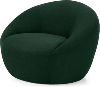 An Image of Isadora Accent Armchair, Forest Green Weave