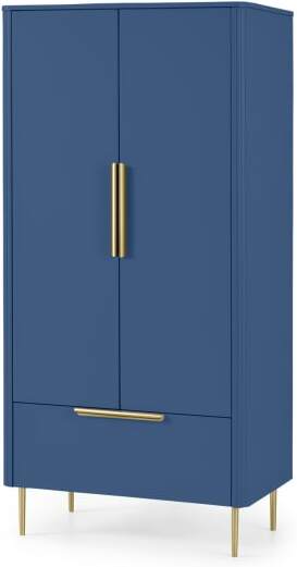 607336ae5db1af0020785f84f14c65553937dc01bebd1272bda3e8d48565065f.jpg An Image of Ebro Double Wardrobe, Blue
