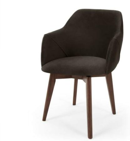 An Image of Lule Office Chair, Otter Grey Velvet