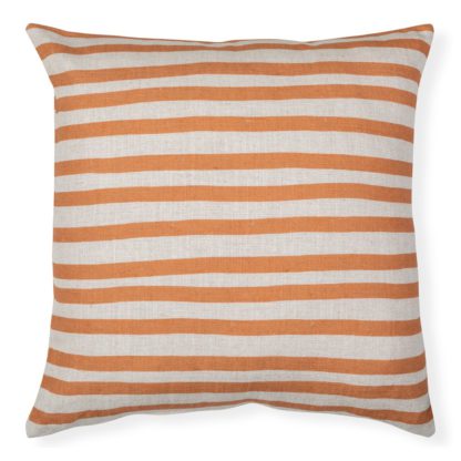 An Image of Heal's Candy Stripe Cushion Olive 45 x 45cm