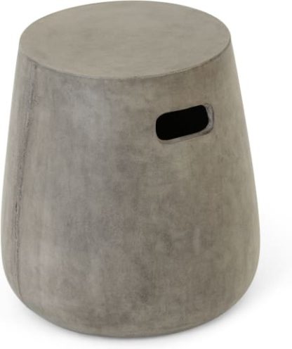6813dc9b008c72f0c716ecf7bd17ea81a61d598571c11f8d4c2790cb363a9c08.jpg An Image of Edson Garden Stool, Grey