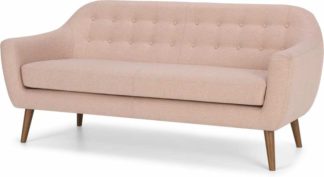 An Image of Ritchie 3 Seater Sofa, Orleans Pink