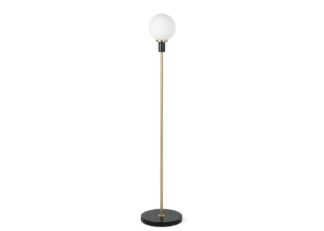 An Image of Heal's Globe Floor Lamp Black Marble