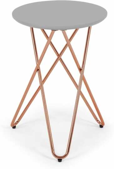 718124f81b6963f56ea533ae5cfd68726d6261b5b9e63159e7afbc4bf47fe57e.jpg An Image of Eibar Side Table, Grey and Copper