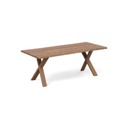 An Image of Heal's Oslo Bench 200x35cm White Oiled Oak Straight Edge Not Filled