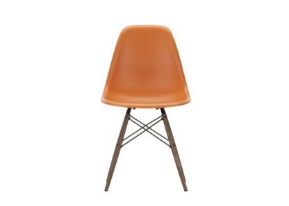 An Image of Vitra Eames DSW Chair New Height Ice Grey Dark Maple