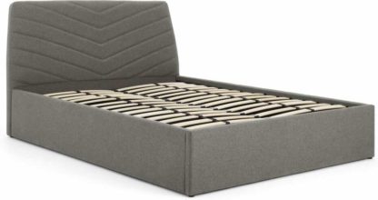 An Image of Lex King Size Ottoman Storage Bed, Marl Grey
