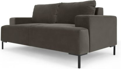 An Image of Frederik 2 Seater Sofa, Otter Velvet