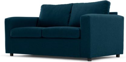 An Image of Felix 2 Seater Sofa Bed with Foam Mattress, Shetland Blue
