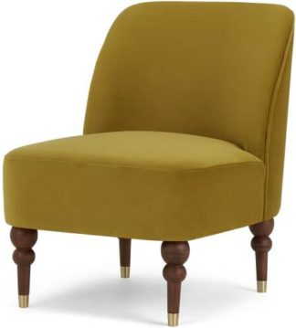 An Image of Harpo Accent Chair, Vintage Gold Velvet