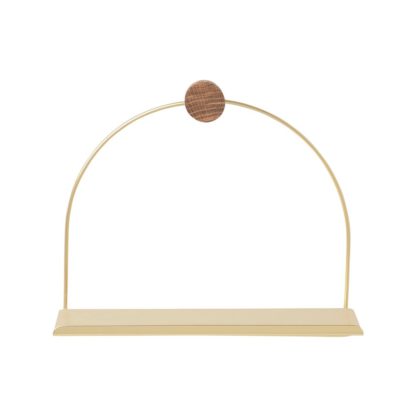 An Image of ferm LIVING Bathroom Shelf Brass