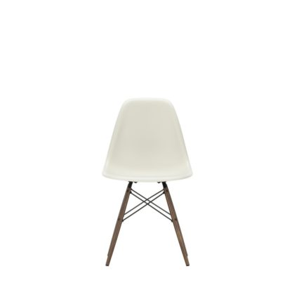 An Image of Vitra Eames DSW Chair New Height Ice Grey Dark Maple