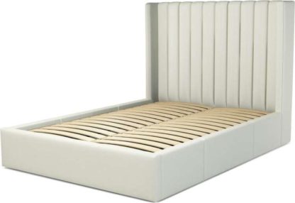 An Image of Custom MADE Cory King size Bed with Drawers, Putty Cotton