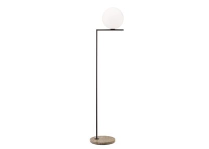 An Image of Flos Ic Outdoor F2 Floor Lamp Brushed Brass