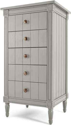 An Image of Bourbon Vintage Vanity Chest of Drawers, Grey