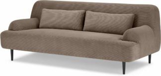 An Image of Giselle 2 Seater Sofa, Taupe Corduroy Velvet