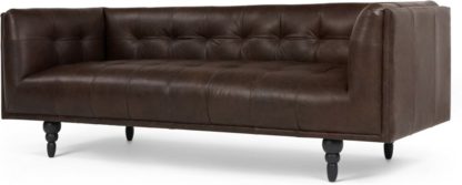 8e745f4081df05c1ecba0f0c2c0ac2542ab521466f5bc8724b7a07ef4e456377.jpg An Image of Connor 3 Seater Sofa, Vintage Brown Premium Leather