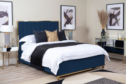 An Image of Hudson Bed Royal Blue