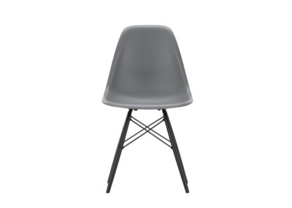 An Image of Vitra Eames DSW Chair New Height Ice Grey Dark Maple