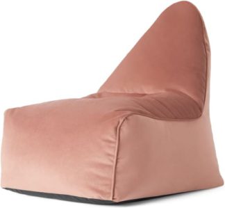 An Image of Ayra Bean Chair, Blush Pink Velvet