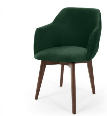 9140b0bf9b35cfc0b5646c96172f7d1b02250077b4a6f1931cd99c024881d697.jpg An Image of Lule Office Chair, Pine Green Velvet