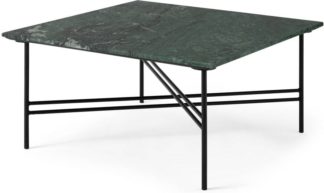 An Image of Ailish Square Coffee Table, Green Marble
