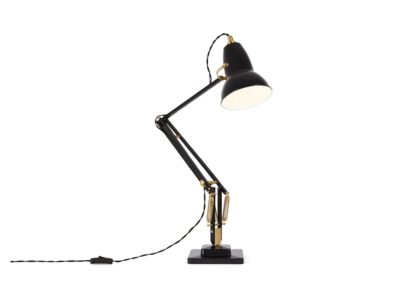 An Image of Anglepoise Original 1227 Desk Lamp Brass Ink Blue