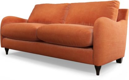 An Image of Custom MADE Sofia 2 Seater Sofa, Plush Coral Velvet