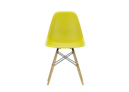 An Image of Vitra Eames DSW Chair New Height Ice Grey Dark Maple