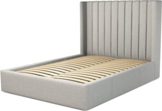 An Image of Custom MADE Cory Double size Bed with Drawers, Ghost Grey Cotton