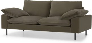 An Image of Fallyn Large 2 Seater Sofa, Cypress Cotton Velvet