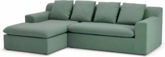 An Image of Benson Left Hand Facing Chaise End Sofa, Clover Green
