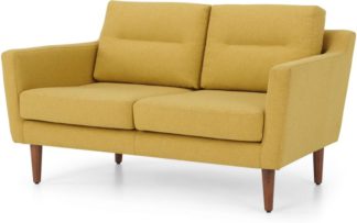 An Image of Walker 2 Seater Sofa, Orleans Yellow