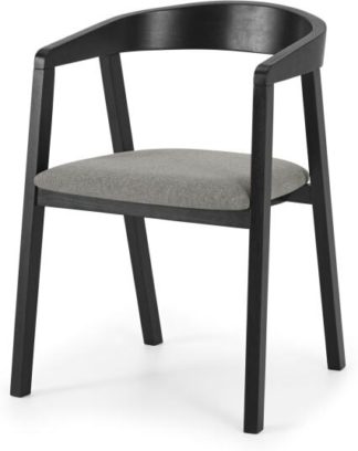 An Image of Placido Carver Dining Chair, Black & Cool Grey