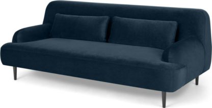 An Image of Giselle 2 Seater Sofa, Sapphire Blue Velvet
