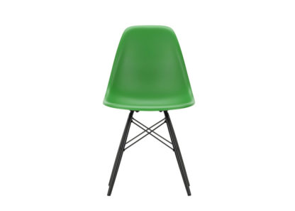 An Image of Vitra Eames DSW Chair New Height Ice Grey Dark Maple