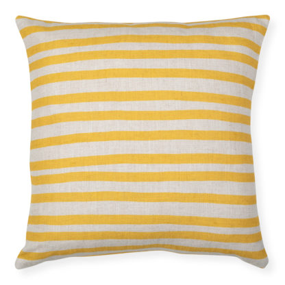 An Image of Heal's Candy Stripe Cushion Olive 45 x 45cm