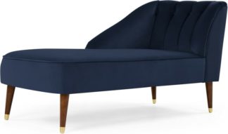 An Image of Margot Left Hand Facing Chaise Longue, Imperial Blue Velvet