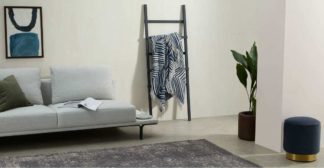 An Image of Larkin Cotton Throw, 125 x 170cm, Dark Blue