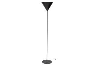 An Image of Heal's Benjamin Uplighter Floor Lamp Black