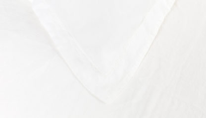An Image of Heal's Washed Linen White Double Duvet Cover