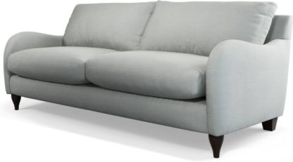 An Image of Custom MADE Sofia 3 Seater Sofa, Athena Dove Grey