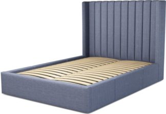An Image of Custom MADE Cory Double size Bed with Drawers, Denim Cotton